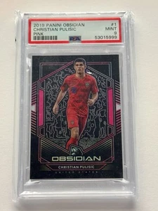 ELECTRIC ETCH PINK Christian Pulisic 2019 Panini OBSIDIAN PSA 9 USA #d /11! - Bild 1 von 3