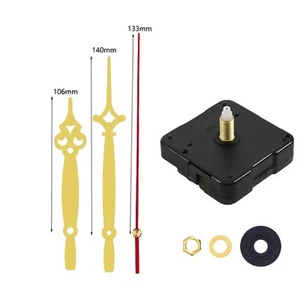 Reloj de pared de cuarzo mecanismo de movimiento manual de metal kit hágalo usted mismo reemplazo pieza de reparación herramienta - Imagen 1 de 12