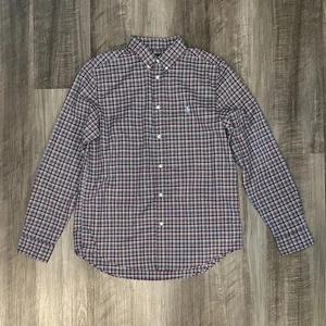 Ralph Lauren Natural Stretch Plaid Long Sleeve Button Down - XL (18/20) - Picture 1 of 6