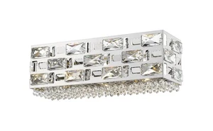 Z-Lite 912-3V-LED Chrome Aludra 3-Light 17"W Led Bathroom Vanity Light - Picture 1 of 7