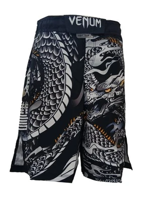 Pantalones Cortos de Lucha Venum Dragon's Flight - Negro/Arena Foto 1 de 4