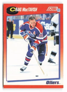 1991-92 Score Canadian Bilingual #202 Craig MacTavish Edmonton Oilers - Picture 1 of 2