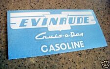 Evinrude Vintage Tank Decal Cruis-A-Day 2-PAK FREE SHIP + Free Fish Decal!