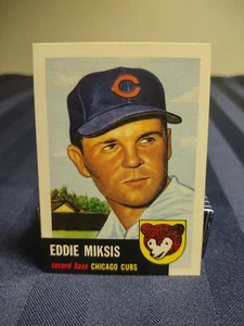 1991 Topps Archives The Ultimate 1953 Set - #39 Eddie Miksis Chicago Cubs - Imagen 1 de 2