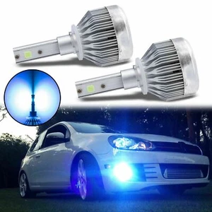 2Pcs Bright Ice Blue 880 High Power 8000K LED Headlight Kit Hi/Low beam bulbs - Picture 1 of 12