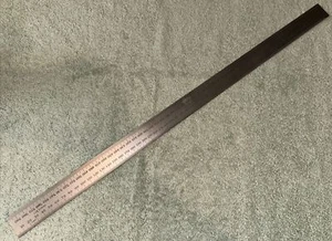 Regla de metal de colección Freeman Mfg & Supply 1,0% retráctil 1/2 mm hecha en EE. UU. - Imagen 1 de 10