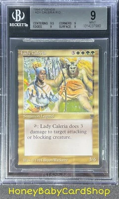 MTG Legends 1994 Lady Caleria BGS 9.0Q+ (Quad+) MINT Old School 93/94 - Image 1 of 4