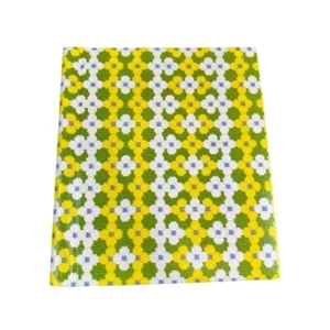 Vintage 70s Photo Album Floral Yellow & Green - Picture 1 of 10