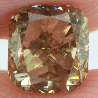 Loose Cushion Cut Diamond Fancy Brown VS1 Certified Natural Enhanced 1.03 Carat - Image 1 of 4