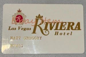 Riviera Hotel Casino Original Credit Card Signed by Golfstein, Atol Las Vegas Nv - Picture 1 of 2