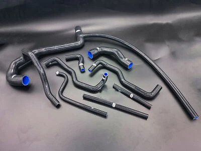 Mangueras de refrigerante de radiador de silicona TTR para Land Rover Discovery 300TDI negras Foto 1 de 4