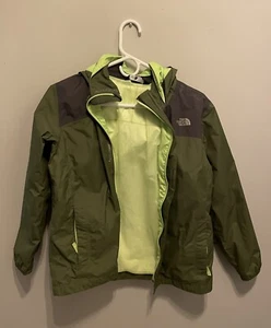 The North Face Zip Green DryVent Windbreaker Jacket Boys Youth Large (14/16) - Picture 1 of 5