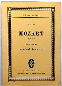 MOZART - Symphony in G minor - KV 550  - Edition Eulenburg study score - Picture 1 of 2