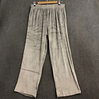 SKIMS Women's Soft Velour Track Wide Leg Pant Size Large Smoke AP-LPT-0781 NWT