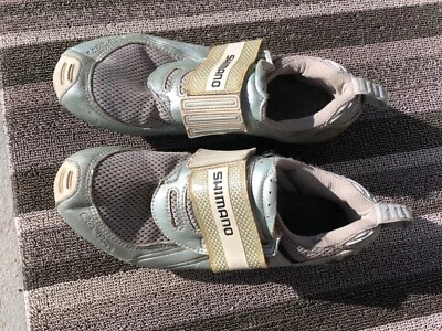 STIFF Shimano дороги Велоспорт без зажимов туфли углерода SH-TR02W триатлона 40, 7 bont - Изображение 1 из 4