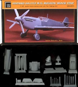 SBS Models 1/48 HISPANO HA-1112 M.1L BUCHON "MOVIE STAR" Resin Conversion Kit - Picture 1 of 7