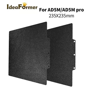 Placa de construcción PEI negra de doble cara 235x235 mm para AD5M/AD5M Pro - Imagen 1 de 7