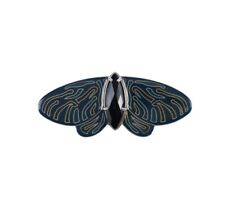 850$ GIORGIO ARMANI Jewels Crystal Swarovski + Brass Butterfly Brooch Woman