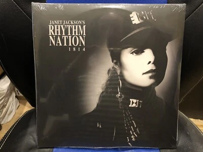 LIMITED EDITION JANET JACKSON JACKSON'S RHYTHM NATION 1814 DOUBLE SILVER VINYL - Image 1 of 4