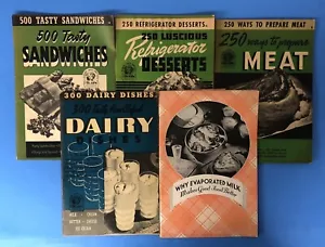 Vintage Rezeptbuch Kochbuch Broschüre Menge B von 5 schnelle einfache Rezepte 200+ Rezepte - Bild 1 von 12