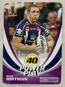 NRL 2013 MELBOURNE STORM Rugby League RYAN HOFFMAN Power Play Trading Card - Picture 1 of 2