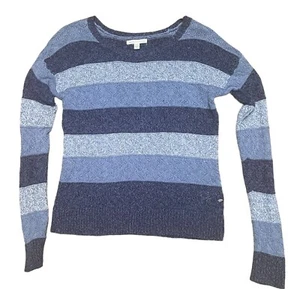 American Eagle Outfitters Blue Stripped Sweater Size Small - Picture 1 of 5