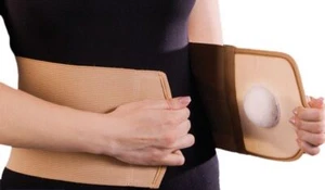 Nabelhernie Stützgürtel mit Traversenbandage verstellbar VS Nabelhernie .. - Bild 1 von 2