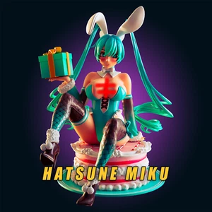 Kit Modelo Prueba Artista Comisión Conejito Niña Hatsune Resina Fantasía Anime Figura - Imagen 1 de 7