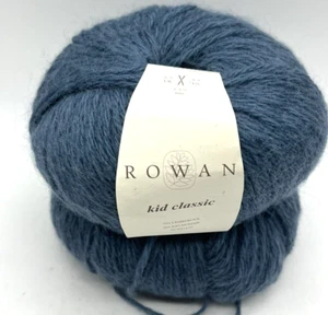 Rowan Kid Classic Yarn 50 g Skein #856 Tattoo Blue Lambswool & Kid Mohair - Picture 1 of 3
