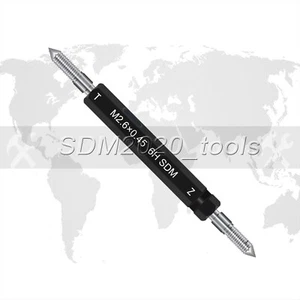 1 Stück M2,6×0,45 mm 6H Rechtsgewinde Schraubstopfenlehre GO NO-GO Messgerät - Bild 1 von 4