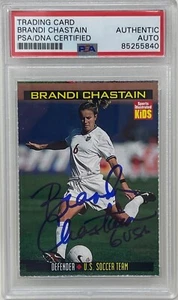 Brandi Chastain Signed 1999 Sports Illustrated for Kids Rookie Soccer Card PSA - Picture 1 of 2