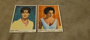 (2) card 1965 Dutch gum series F lot Natalie Wood Elizabeth Taylor Ex. condition - Picture 1 of 5