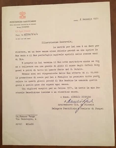 Lettera firmata da Aurelio Signora - Imagen 1 de 1
