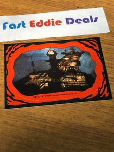 TOPPS 1979 DISNEY THE BLACK HOLE BUBBLEGUM STICKER CARD 10 STARSHIP LAUNCH PAD - Picture 1 of 2