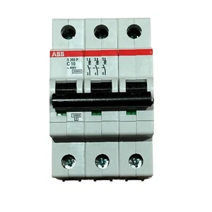 ABB S203P-C10 2CDS283001R0104 10A Triple Pole C Curve MCB - Picture 1 of 2
