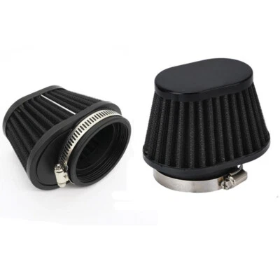 2.15in Air Filters Fit For Racing Car Cold Air Intake High Flow Cone Filter x2 - Image 1 of 4