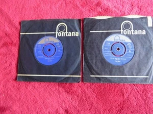 JOAN BAEZ ~ 2 x UK FONTANA 45er - ALL OVER NOW BABY BLUE + THERE BUT FOR FORTUNE - Bild 1 von 5