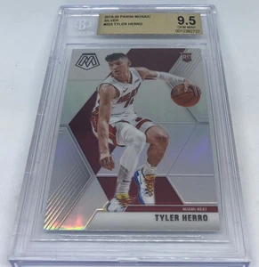 2019-20 Panini Mosaic Silver Prizm #223 Tyler Herro Rookie BGS 9.5 GEM MINT - Picture 1 of 4