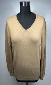 Massimo Dutti Women's Brown Pullover Sweater Cotton Cashmere Silk Size L - Picture 1 of 13