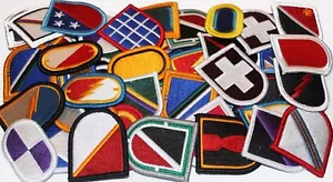 Mixed Lot of 50 Army Insignia Beret Flash & Oval Unit Military Patches - Picture 1 of 2