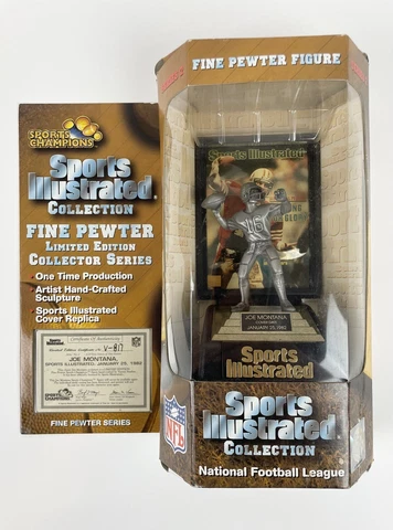 Sports Illustrated Collection Fine Pewter Figure - Joe Montana 49ers Cover