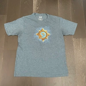 Blizzard Entertainment T-Shirt Mens XL Hearthstone Blue Gamer Dad Casual - Picture 1 of 7