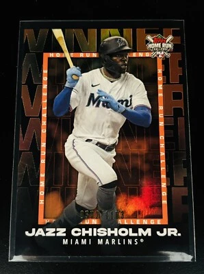 2023 Topps Home Run Challenge Winner Jazz Chisholm Jr./1163 Marlins Yankees - Image 1 of 2