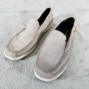 Cole Haan Zapatos Para Hombres 10 Gris Gamuza Cómodos Informales Mocasines C27065 - Imagen 1 de 10