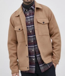 Hugo Boss wool blend jacket colour beige transitional Size S - Picture 1 of 10
