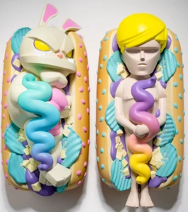 GROBE SCHLAFLOSE NÄCHTE Secret Sauce Designer Figur PVC Vinyl LE 150 Stck. 13,5 Zoll - Bild 1 von 5