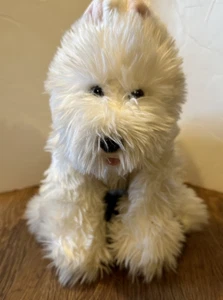 Build A Bear BABW White Shaggy Scotty Terrier Dog Plush 15" With Barking Sound - Picture 1 of 11