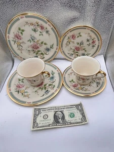 6-Plato de ensalada de mantequilla de pan taza vintage LENOX China Morning Blossom hecho en EE. UU. - Imagen 1 de 5