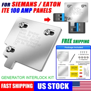Generator Interlock Kit For Siemans Eaton ITE 100 Amp Main Breaker Panel