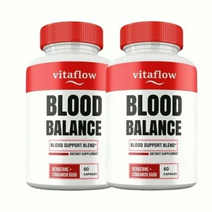 2-Pack VitaFlow Blood Balance Capsules, Vita Flow Glycogen Support -120 Capsules - Picture 1 of 5